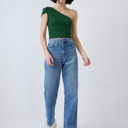 SZN One Shoulder Flutter Sleeve Crop Top-picture-15