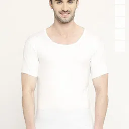 VIP Men Pack of 6 Short Sleeves Cotton Undershirt-picture-4