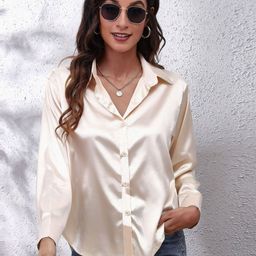 Oh Rare Women V-Neck Extended Sleeves Pockets T-shirt-image-88