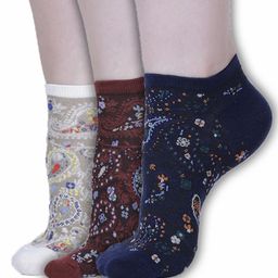 Dollar Women Pack Of 3 Patterned Ankle Length Socks-18