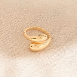 Niska Gold-Plated Adjustable Finger Ring-image-0
