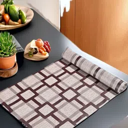 REVEXO Grey & Brown Printed Water-Resistant Shelf Liner-image-85