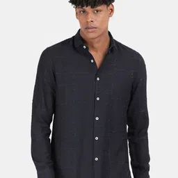 Blu MNKY Men Smart Slim Fit Printed Casual Shirt-image-81