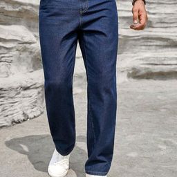 THE BEETEL HOUSE Men Baggy Mid-Rise Clean Look Stretchable Jeans-image-72