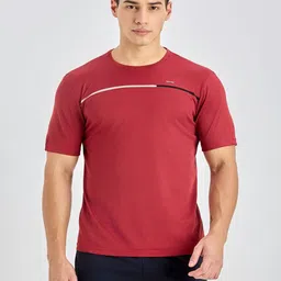 Black Panther Men Striped Round Neck Slim Fit T-shirt-image-46