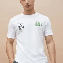 Fame Forever by Lifestyle Graphic Printed Round Neck Short Sleeves Cotton T-shirt-image-59