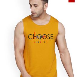 SLOWLORIS Pack Of 2 Printed Combed Cotton Gym Vests VSL26 CMB(CHS MUSTARD)(ZOZO RED)-image-88