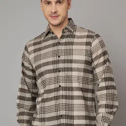 FABRIC FITOOR Men Relaxed Tartan Checks Opaque Checked Casual Shirt-image-79