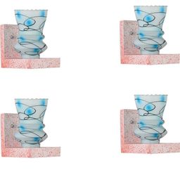 SOMIL Blue Glass Cylinder Printed Wall Lamps-image-131