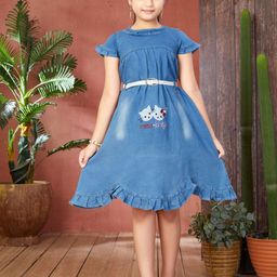 BAESD Denim A-Line Dress-image-18
