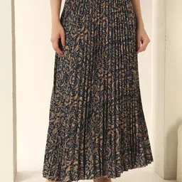 OTABU Floral Printed A-Line Maxi Skirt-picture-26