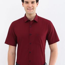 Allen Solly Men Spread Collar Solid Cotton Slim Fit Formal Shirt-image-53