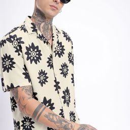 glitchez Floral Printed Relaxed Shirt-image-6
