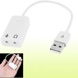 ASTOUND White Stereo Audio Adapter with Headphone and Mic-B5 Phone Converter-image-1