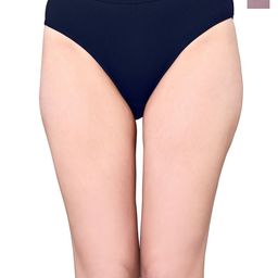 Exotica Lingerie Pack Of 2 Cotton Mid-Rise Bikini Briefs EX RIYA-PACK OF 2-NEVY L.BROWN-M-picture-24