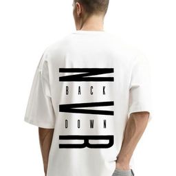 Fashnobic Men Typography Printed Round Neck Cotton Oversized T-shirt-picture-18