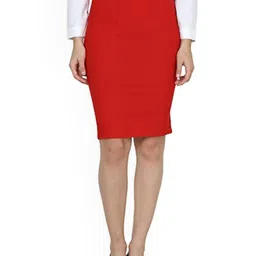 Moda Rapido Knee Length Pencil Skirt-image-28