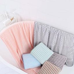 Black gold Blue 3 Piece Striped Terry Cotton 300 GSM Towel Set-picture-25