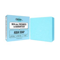 GHAR SOAPS Aqua Soap With Vitamin E & Aloevera For Hydration - 100 g-image-80
