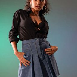 Erazz London A-line Above Knee Length Skirt-image-26