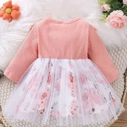 kids fashion hub Floral Print Fit & Flare Dress-picture-7