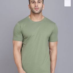 WOOSTRO Men 2 Monochrome Slim Fit T-shirt-image-63
