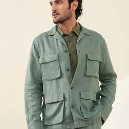Andamen Men Tailored Jacket with Patchwork-picture-12