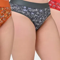 FiveFlag Mid-Rise Cotton Blend Briefs-image-89