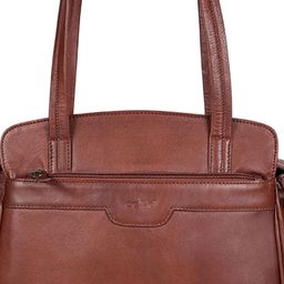 Celtic Textured Leather Structured Tote Bag image 5