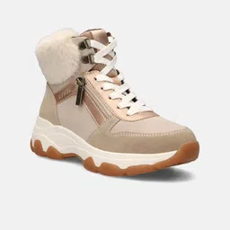 BAGATT Women Round Toe High-Top Sneakers-image-4