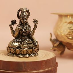 The Spiritual Living Gold-Toned Laxmi Religious Idol Showpiece-10