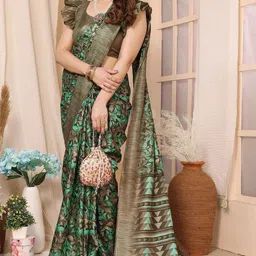 ROOP SUNDARI SAREES Floral Printed Saree-image-46