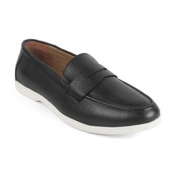 Tresmode Men Leather Formal Loafers-image-82