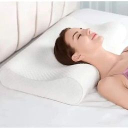 Cervical Contour Memory Foam Pillow, Stomached, Anti-Snoring, Side Sleepers Memory Foam Solid Orthopaedic Pillow Pack of 1-image-35
