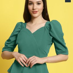 Metronaut Women Pack Of 2 Sweetheart Neck Top-image-97