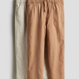 H&M 2-Pack Linen-Blend Trousers-image-96