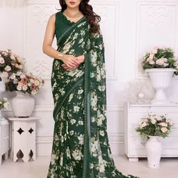 Nirmohi Fashion Floral Printed Saree-image-53