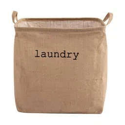 HOKIPO Beige Printed Moisture-Resistant Laundry Bag With Handle-18
