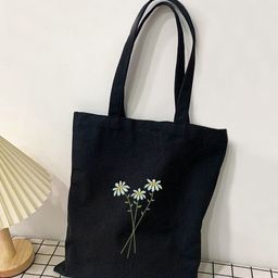the sack co Black Canvas Tote Bag-image-35