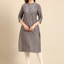 Anouk Women Embroidered Flared Sleeves Thread Work Kaftan Kurta-picture-40