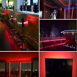 KAVYARA Red Rice-Shaped LED Strip Lights45 m-46
