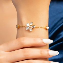 Tyaani Jewellery by Karan Johar Sakshi Polki And Diamond Loose Bracelet-image-47