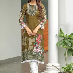Moda Rapido Women Printed Regular Kurta with Trousers-picture-53