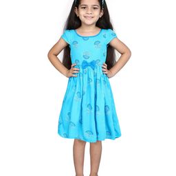 Funshine Girls Floral Print Bow Fit & Flare Dress-image-50