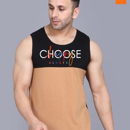 SLOWLORIS Pack Of 2 Printed Combed Cotton Gym Vests VSL26 CMB(CHS BLACKRUST)(KEEP-image-99