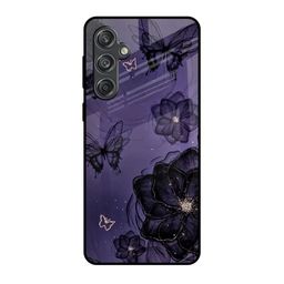 QRIOH Floral Printed Silicone Samsung Galaxy M55 Back Case-image-15