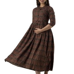 KALINI Women Ethnic Motifs Printed Maternity Anarkali Kurta-image-63