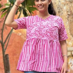 L R TEXTILES Women Pink Tops-image-37
