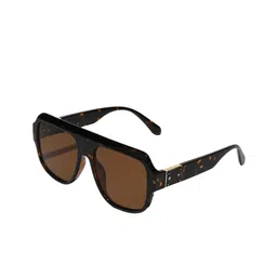 Urban Scissors Unisex Rectangle Sunglasses with UV Protected Lens MONARCH-LEOPARD-SUN-16