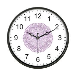 Aura White & Black Printed Traditional Wall Clock-picture-22